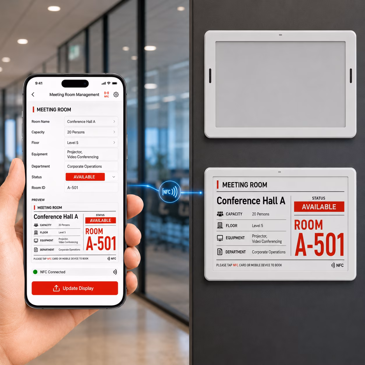 Billboard display and example phone app concept 1