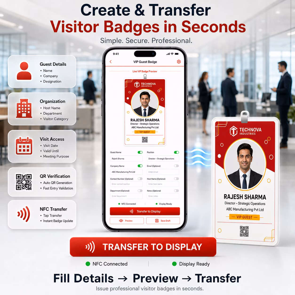 Id card display and example phone app concept 3