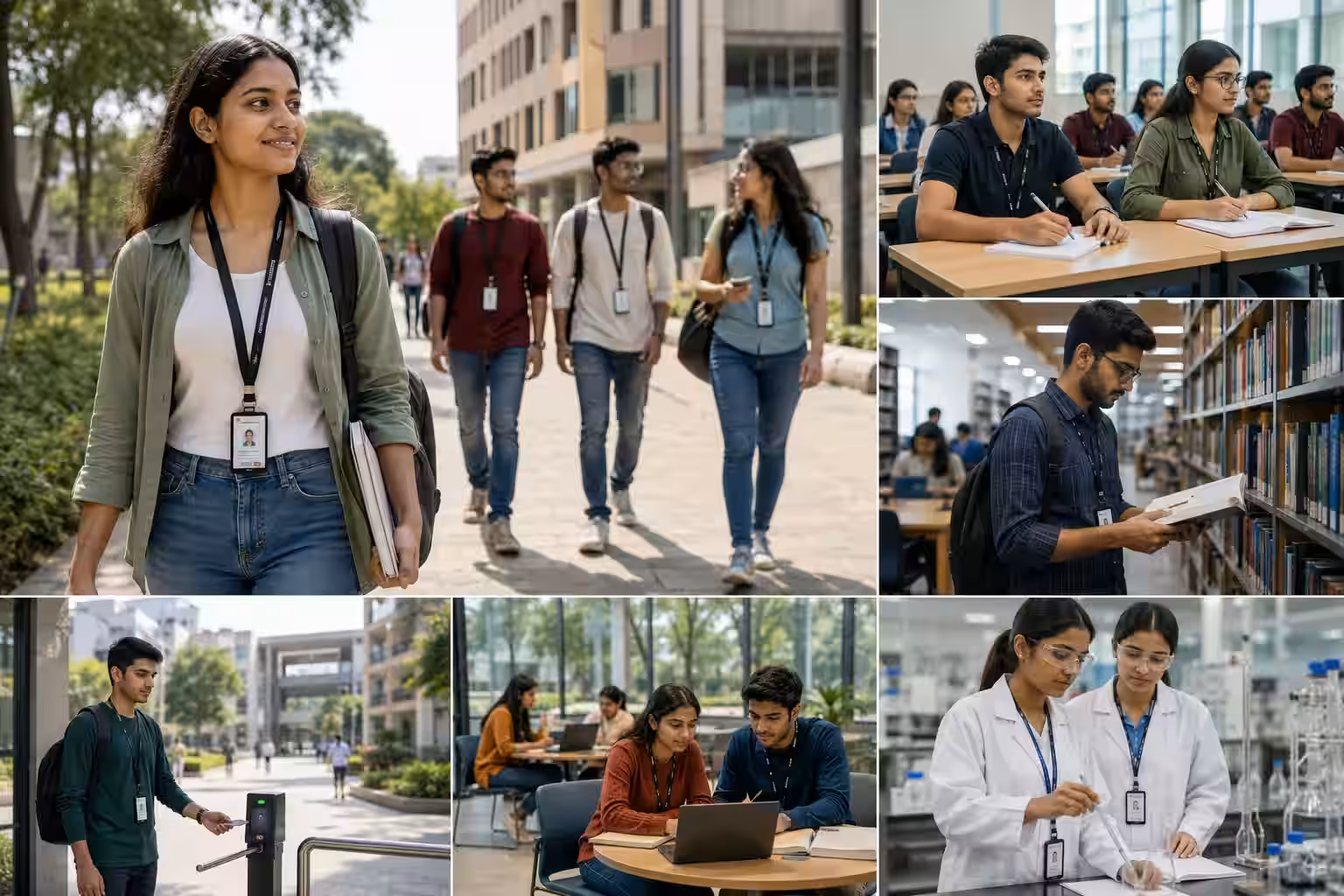 Display ID badges in campus settings