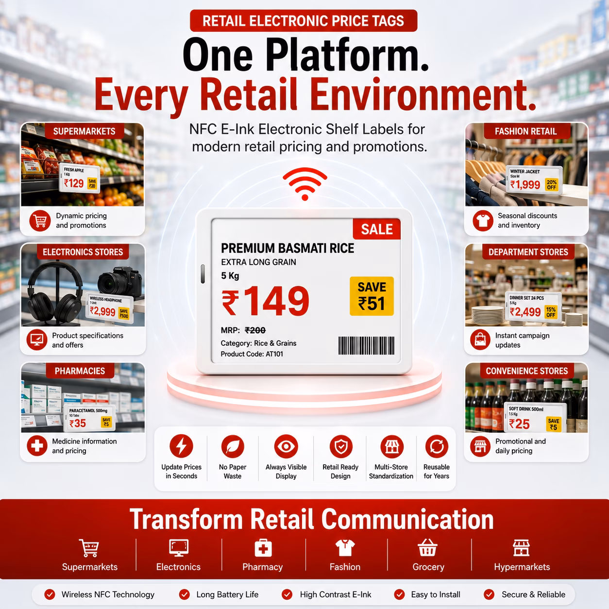 Price tag display use-case overview